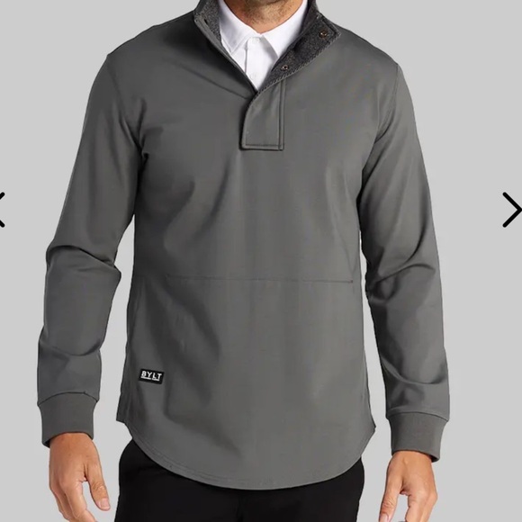 BYLT Basics Other - BYLT Mens Elite + Pull over Jacket Dark Gray XXXL